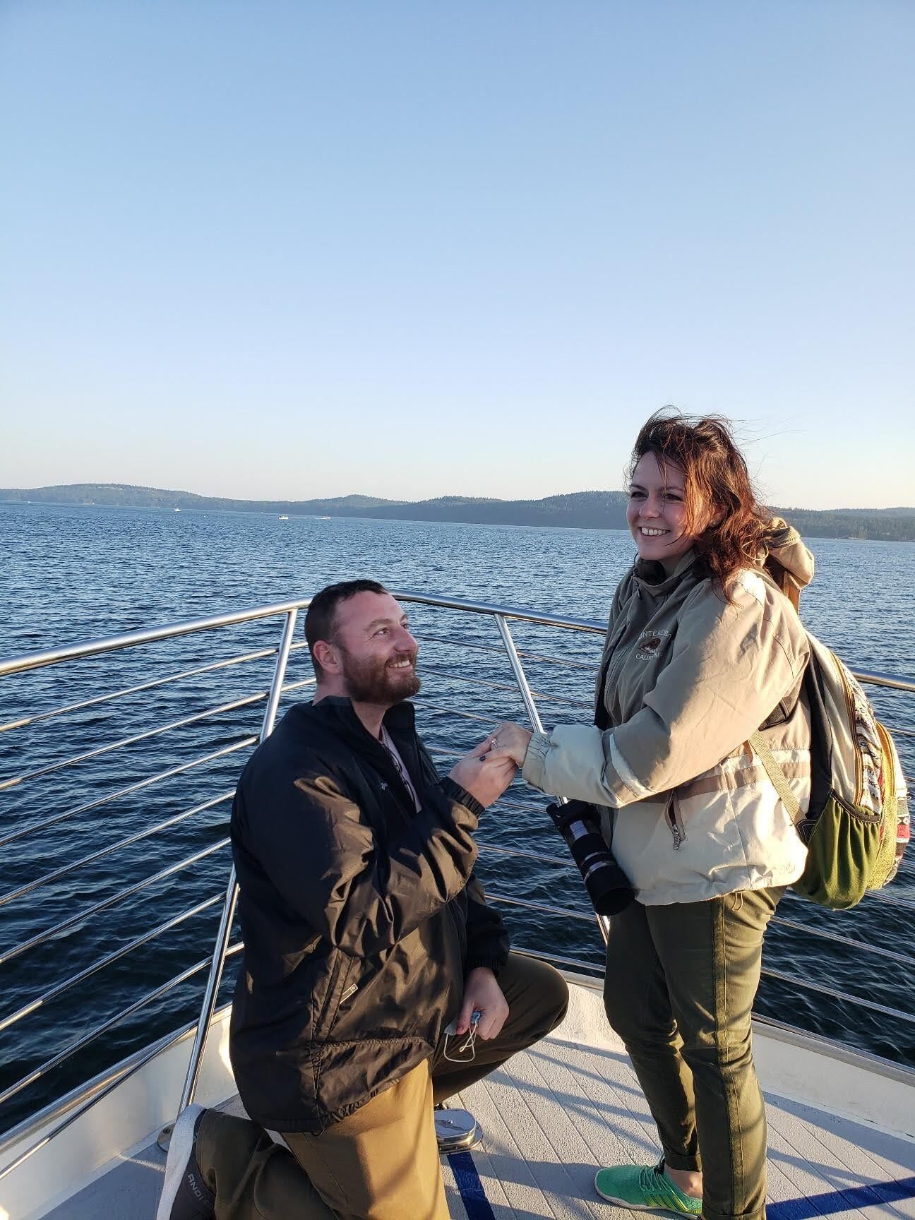 megan on yacht with andrew