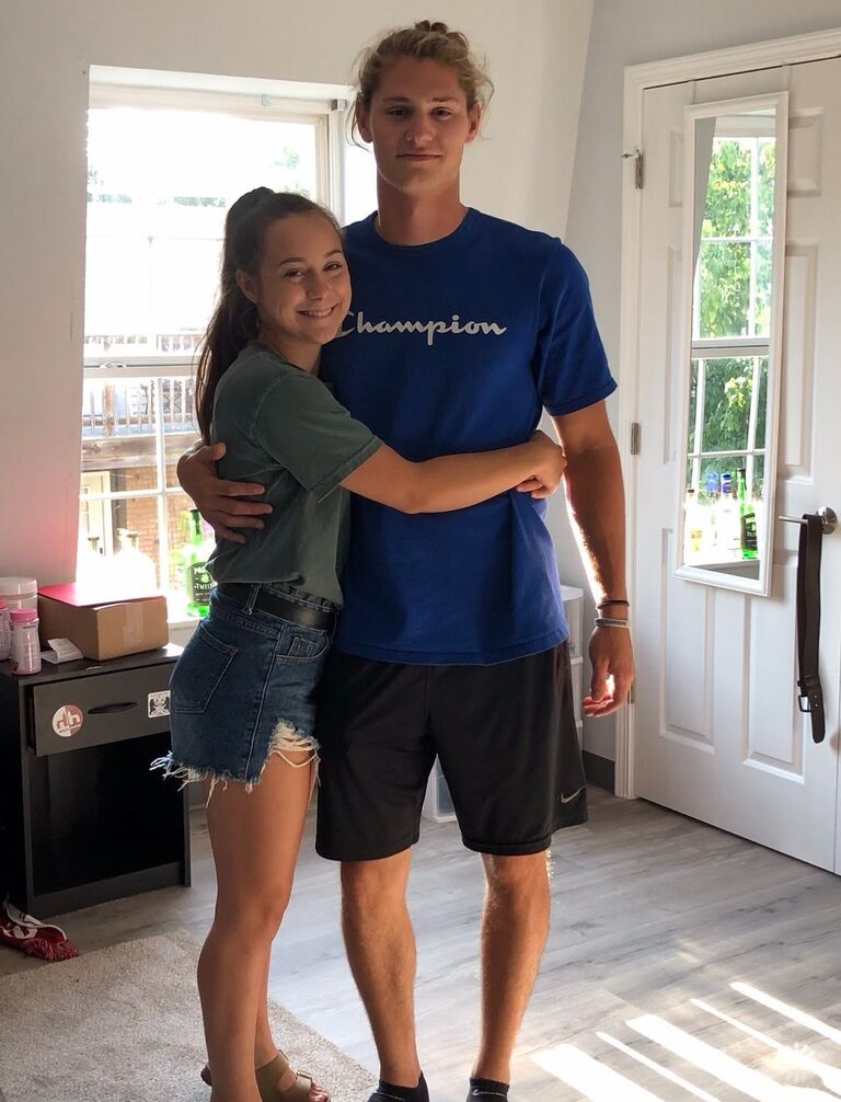 Cameron moved into his first apartment in Bloomington while Lily stayed home for her freshman year of college. 