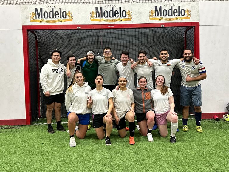 Our indoor soccer team's last game :(