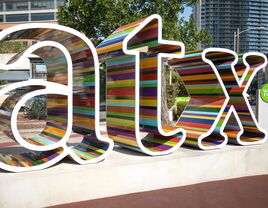 austin atx colorful sign