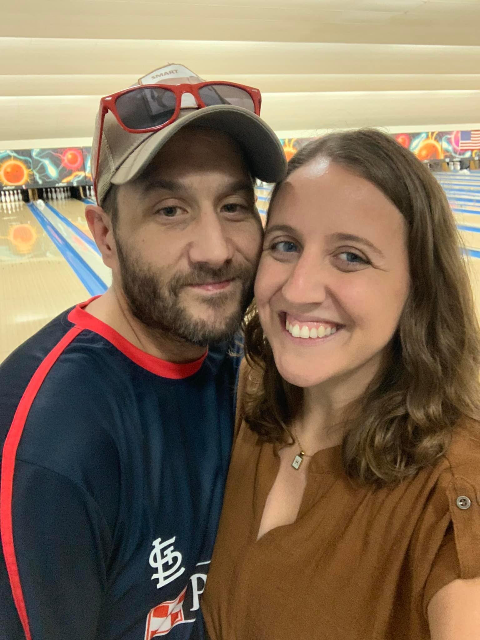 OUR 7 YEAR ANNIVERSARY: We enjoyed a bowling date and going out to dinner. This was our first dating anniversary that we got to celebrate as an engaged couple!