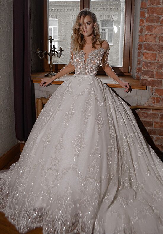 Olivia Bottega Sparkly Ball Gown Batist Wedding Dress | The Knot