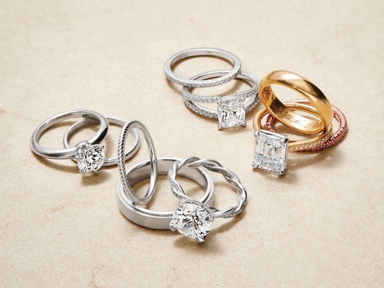 Engagement rings and wedding bands