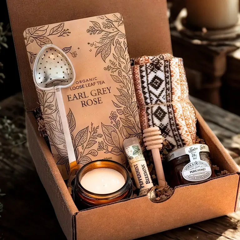 Personalized tea bridesmaid gift box from Joygiftbox