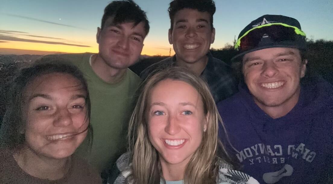 Sunset with friends at South Mountain.
By this time, they were dating, but they had not determined where they both wanted this to go.