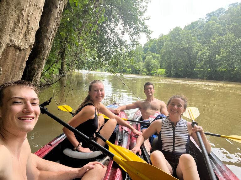 Kayaking along the Cumberland River in Kentucky!