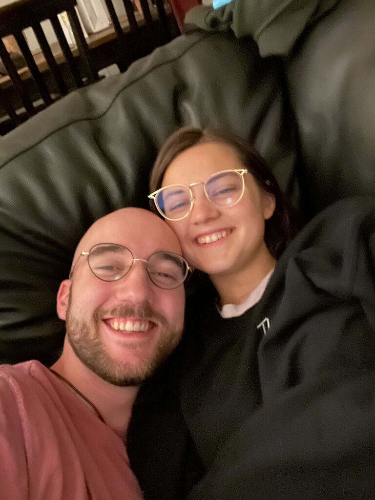 Daniel and Chloe first realize they look attractive while on couches.