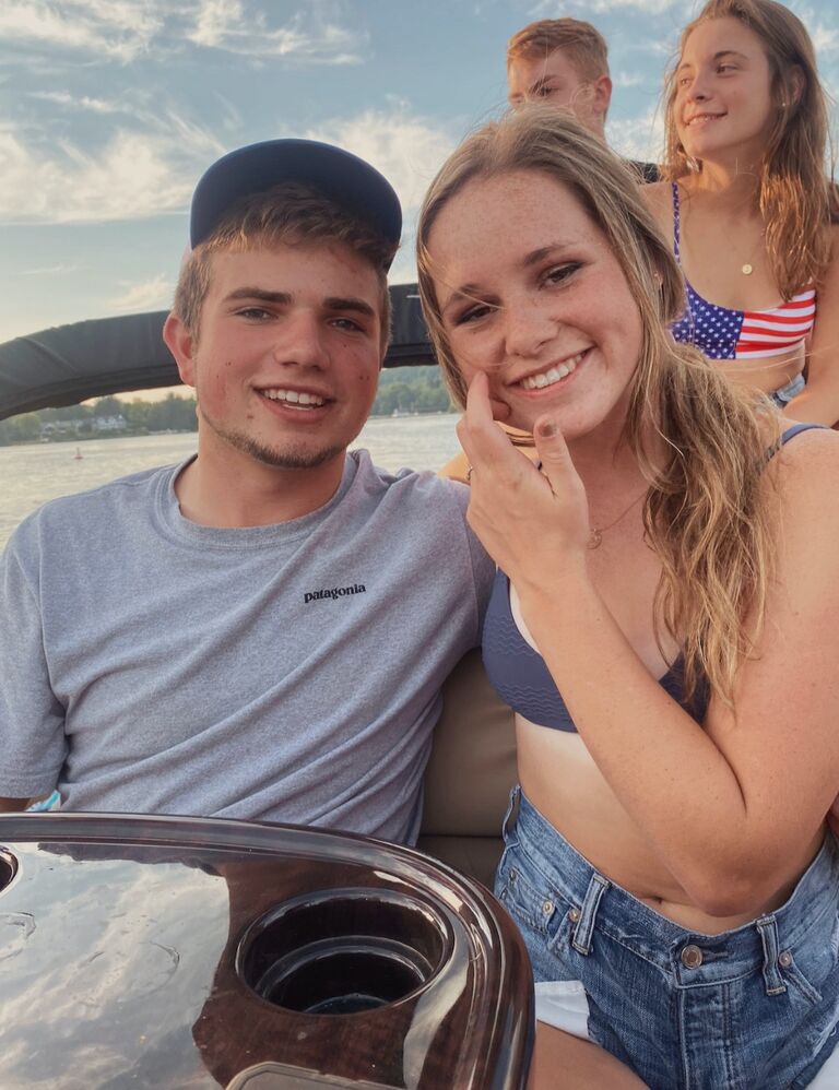We met at the Greenfield residence when I (Claudia) was 18 and Aidan was 20. We spent the whole summer together before I had to move across the country for school. 