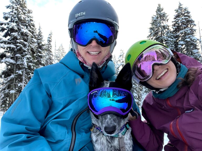 A big part of our life is skiing! Justin grew up racing but when they started dating, Hana had previously skiied for a single season - now she's keeping right up and is finally a bit more advanced than the pizza-french fry technique. Hailey loves the snow too so it's always a great adventure going up to the mountain together.