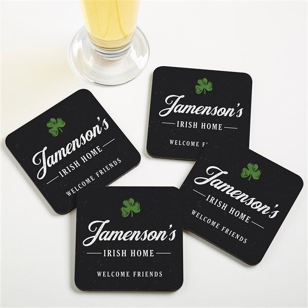Personalized Irish coasters