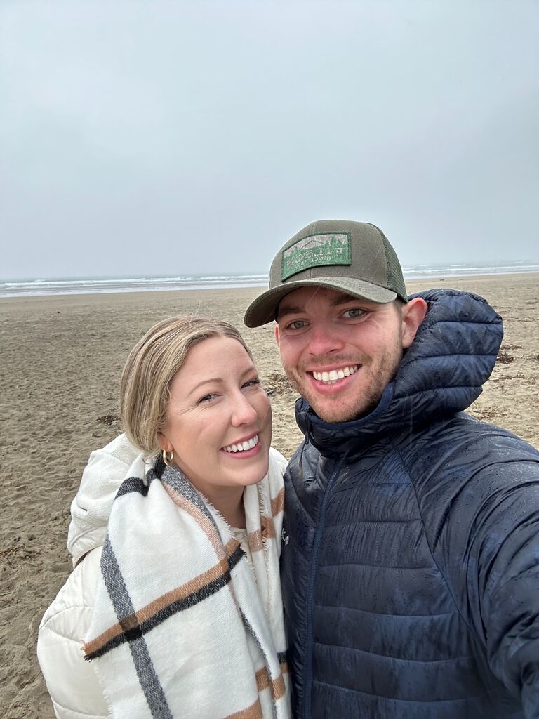 Merry Christmas from Oregon! We took a trip to the Oregon Coast and had the most delicious Tillamook ice cream. We spent Christmas in Portland where Rachel met Chris' dad and his side of the family. 