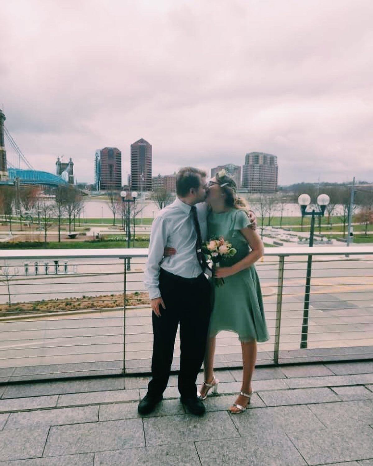 Justin and Gina's wedding day in Cincinnati