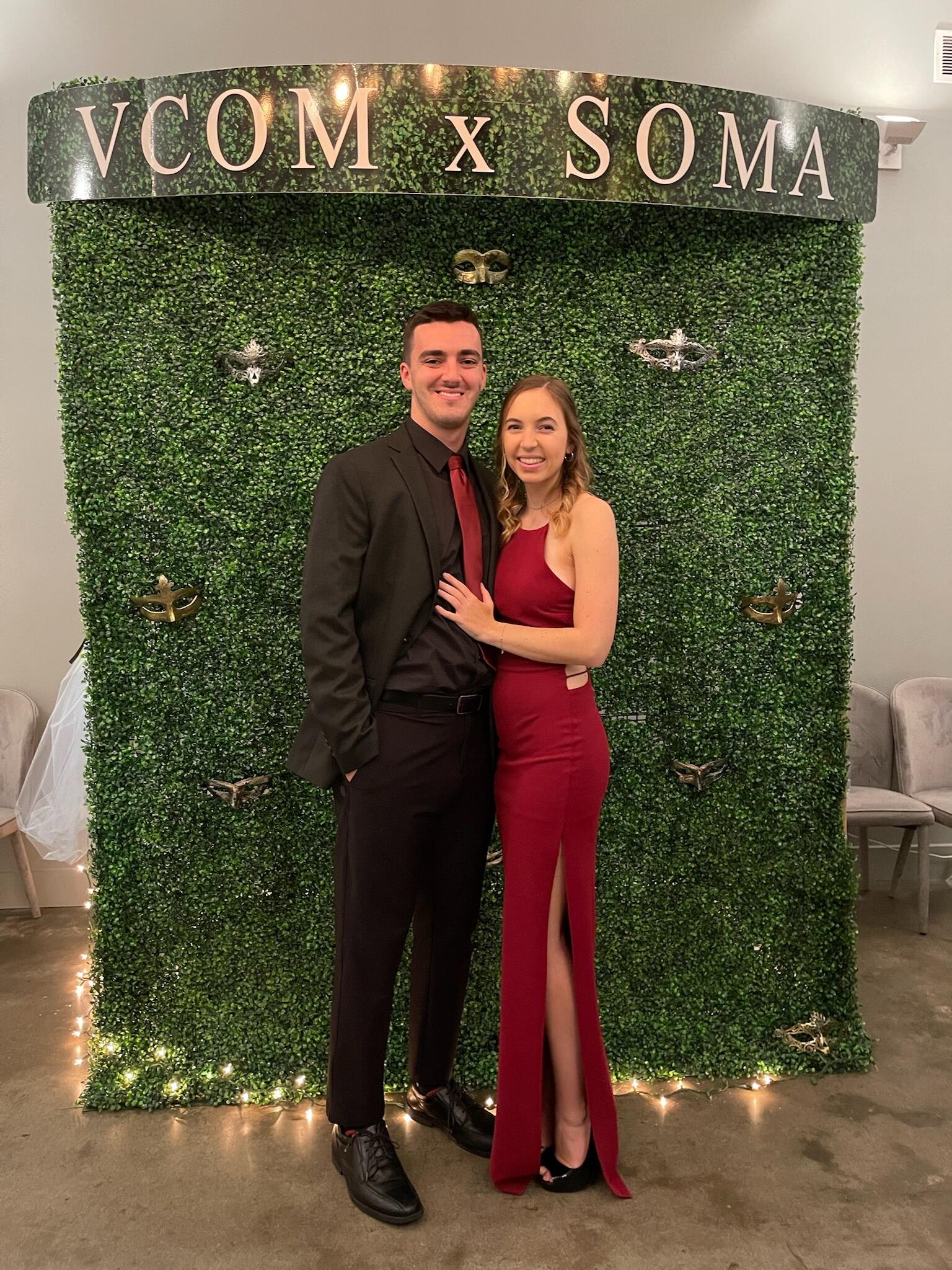 Julia and Wes attended VCOM's annual Gala together. Just like Junior Prom again!
