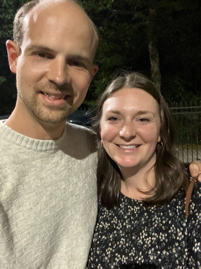 One of our favorite dates was Chalktober Fest in Marietta. We revisited a spot from this date on the day of the proposal.