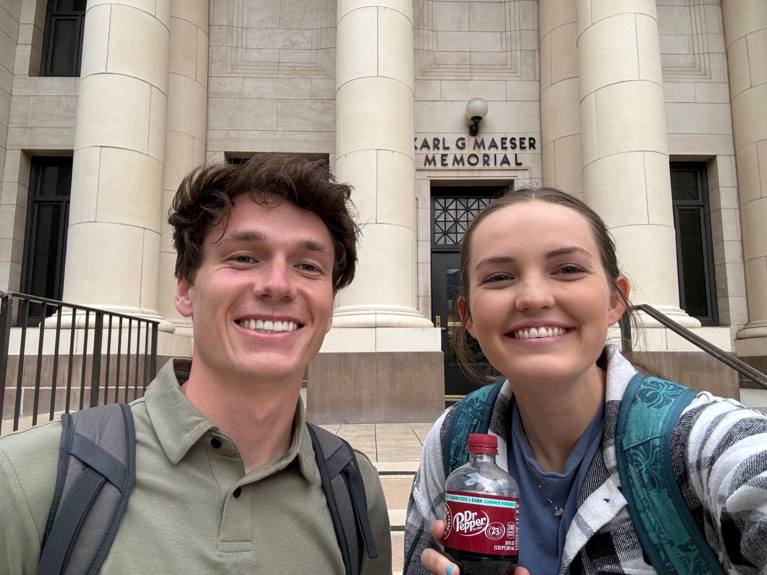 We both took spring classes and had lots of good study dates