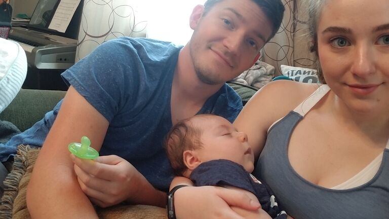 Meeting our first born nephew, Nathan.