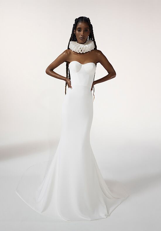 Vera wang shop crepe wedding dress