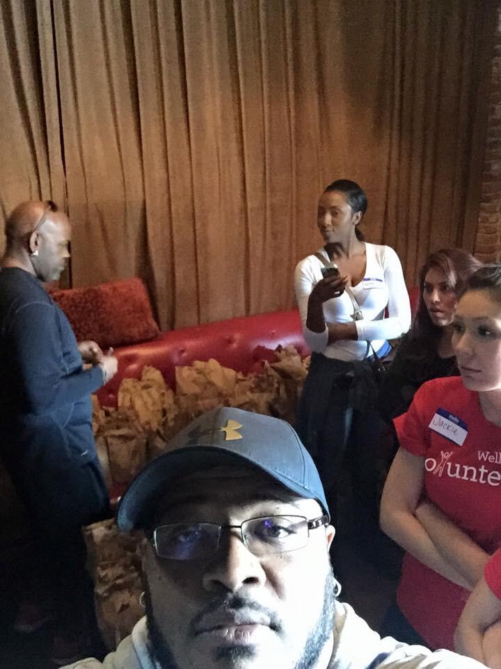 This is Joel and I as he takes a picture of Chloe (our wedding makeup artist) while trying to take a picture of Jen. He asked me did I see how "hot" she was. Yes, Joel. I did. Long before you did BTW. I don't miss much.