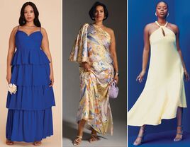 Three plus-size summer wedding guest dress ideas