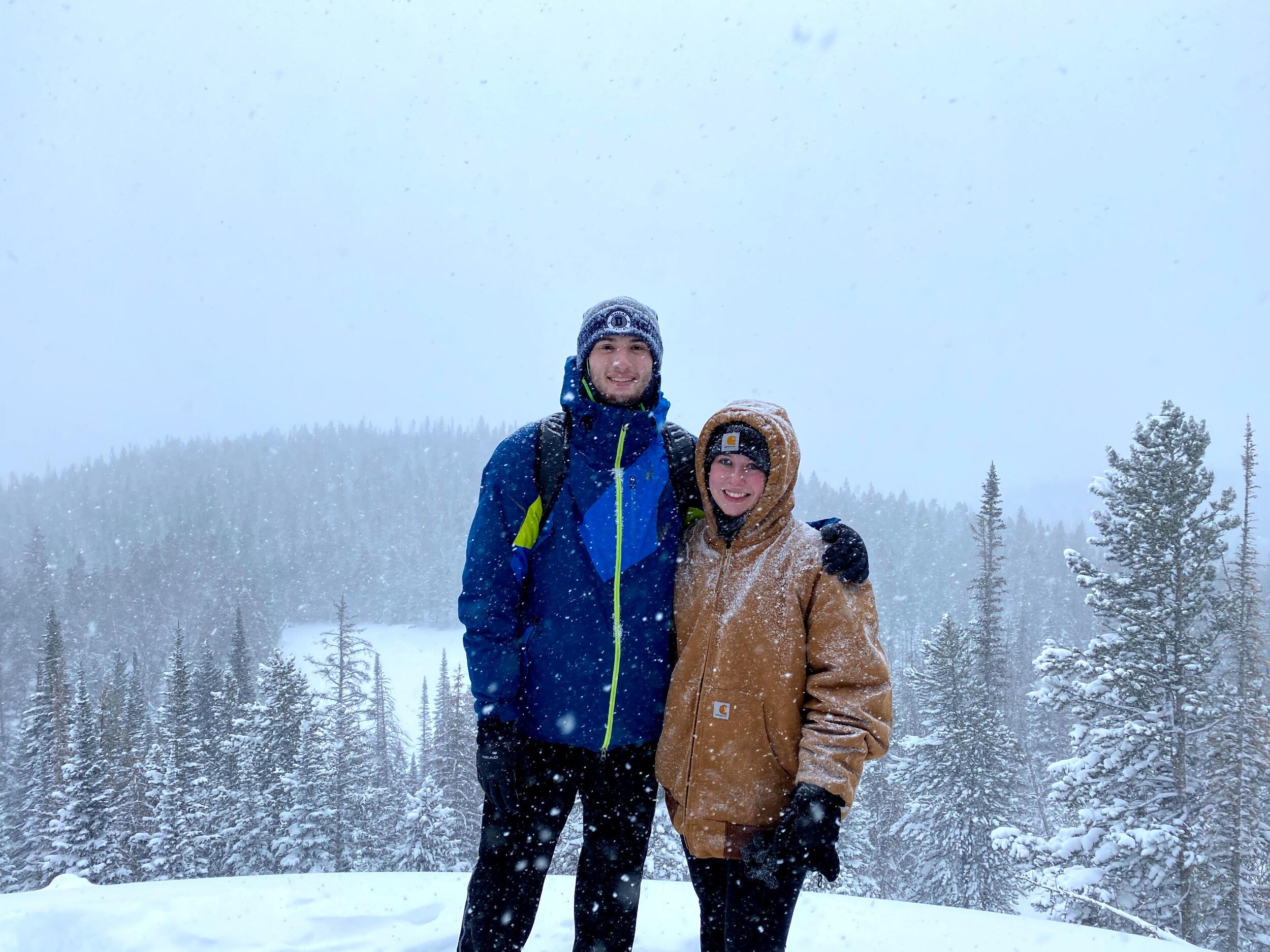 Living Life Over the Years: Hiking in the Rocky Mountain National park in the middle of a blizzard. We took this trip with Bailey's mom and it was a blast. 