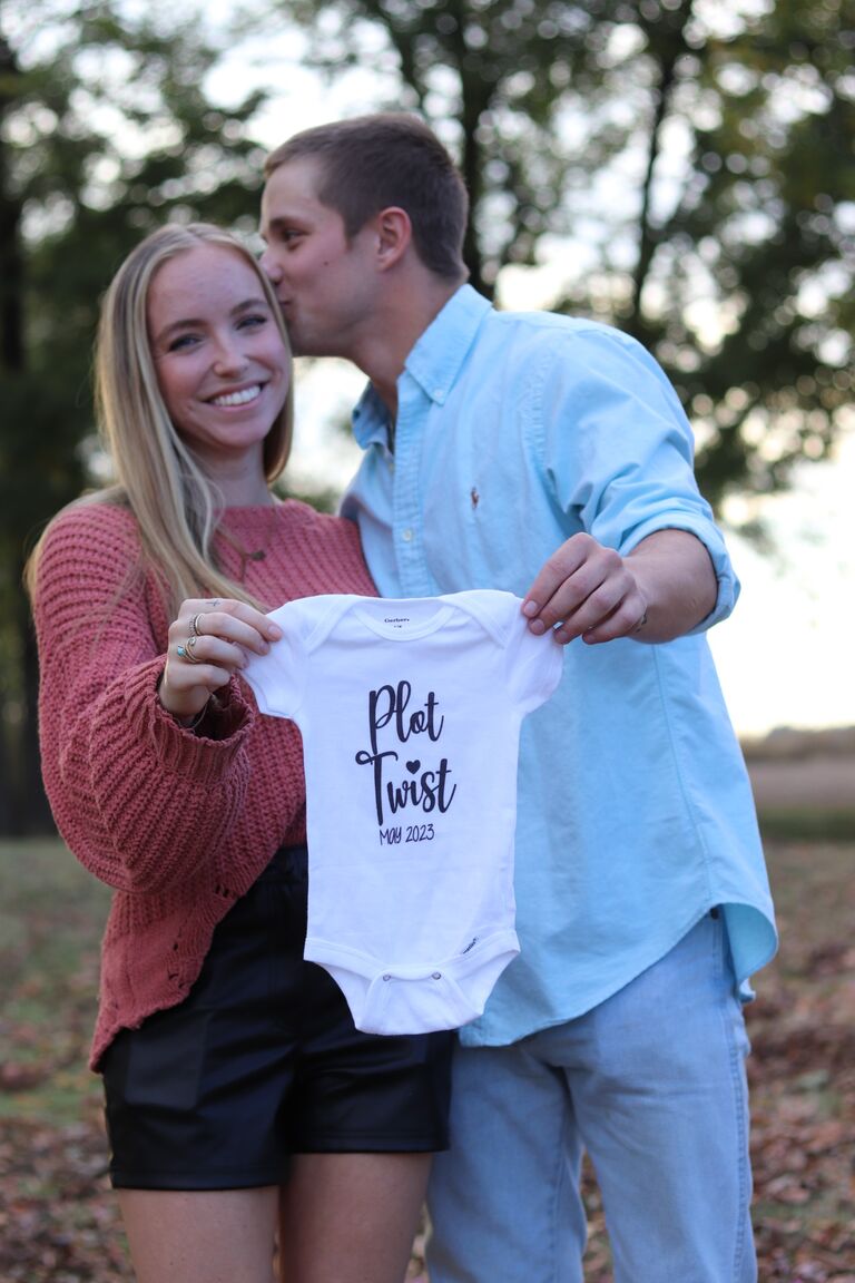 Announced our sweet P Pie was on the way!