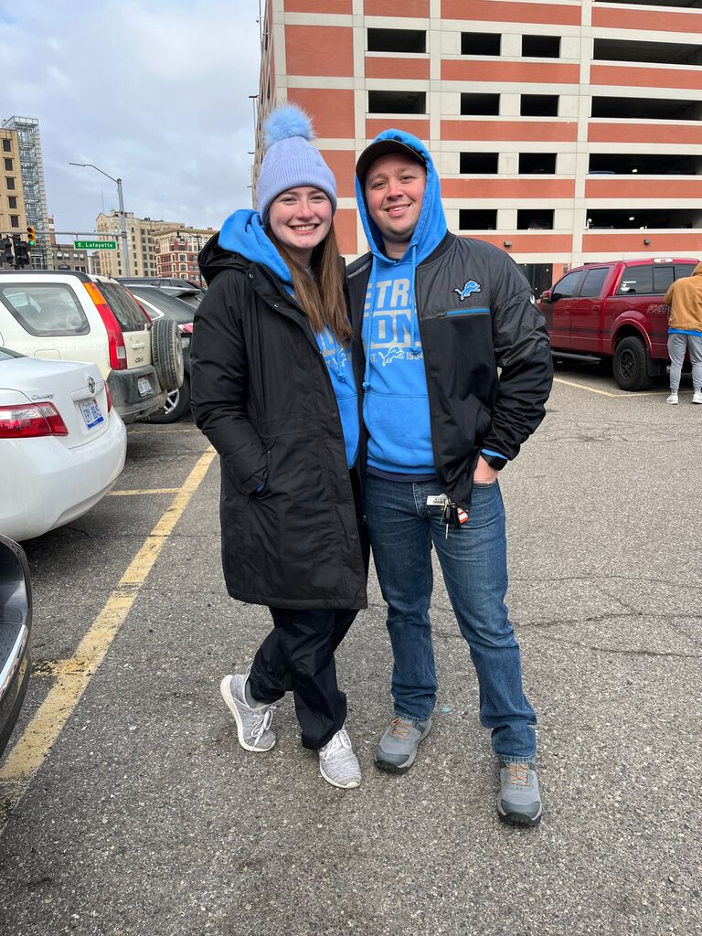 First Lions game for Megan