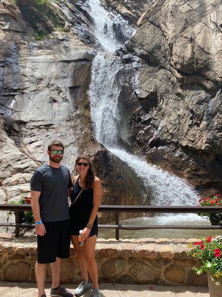 Visiting Colorado Springs to meet Brent's Parents. 