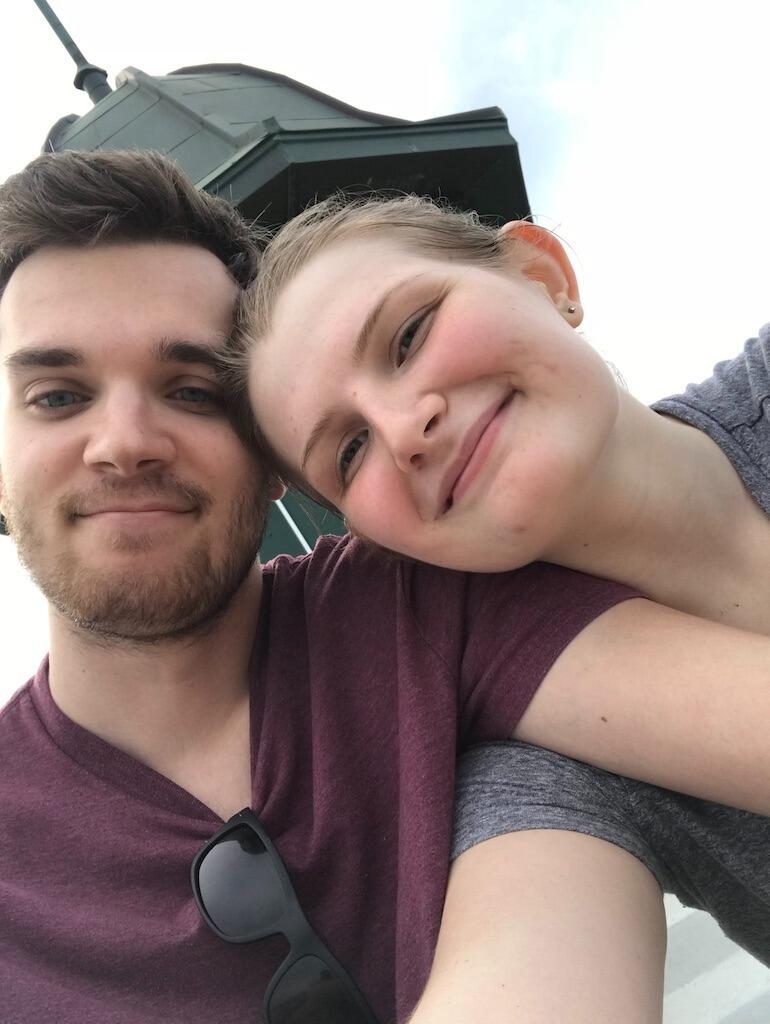 Our first photo together taken at Mohonk Mountain House in New Paltz, NY