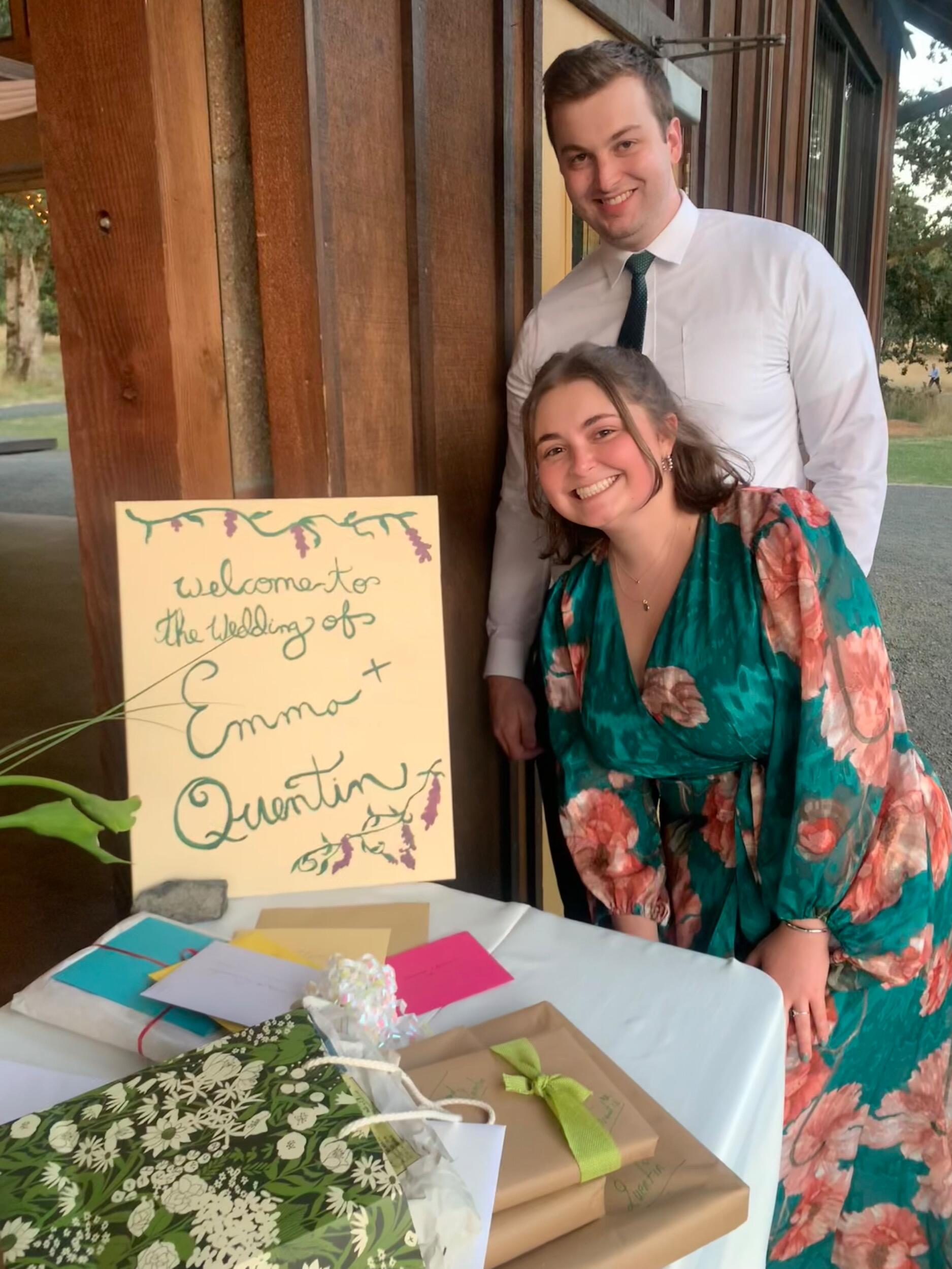 We've been lucky enough to attend so many lovely weddings together. We love love. This was taken at Emma (Cathryn's bridesmaid) and her husband Quentin's wedding! 
