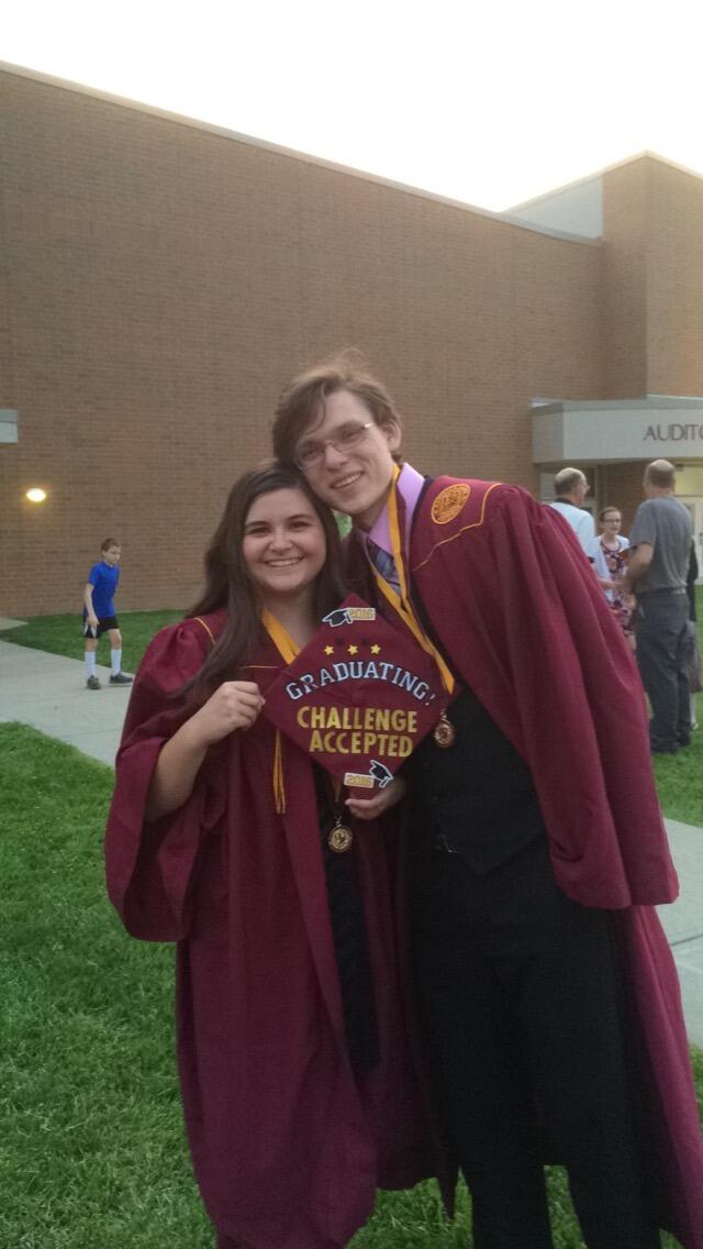 Graduated from high school to start our futures! 🎉