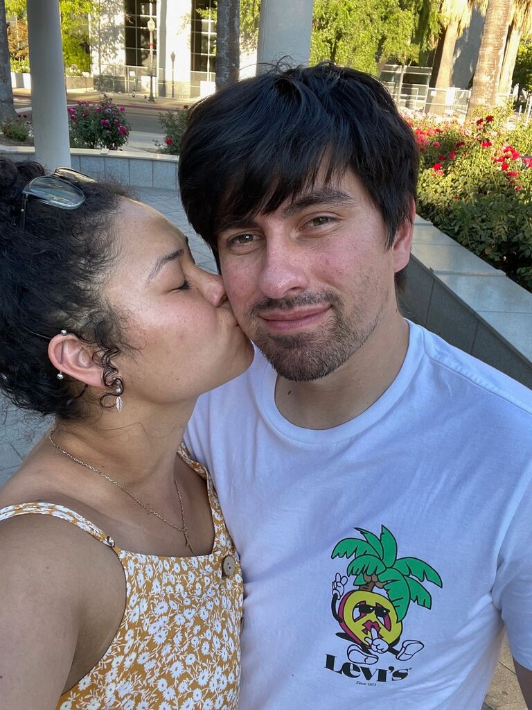 "Although we were long distance, Cris always made time for dates and phone calls. " - Leslie