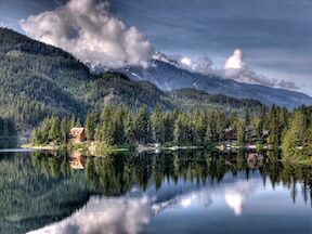 Mountain view in Whistler, Canada.