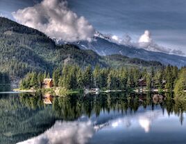 Mountain view in Whistler, Canada.