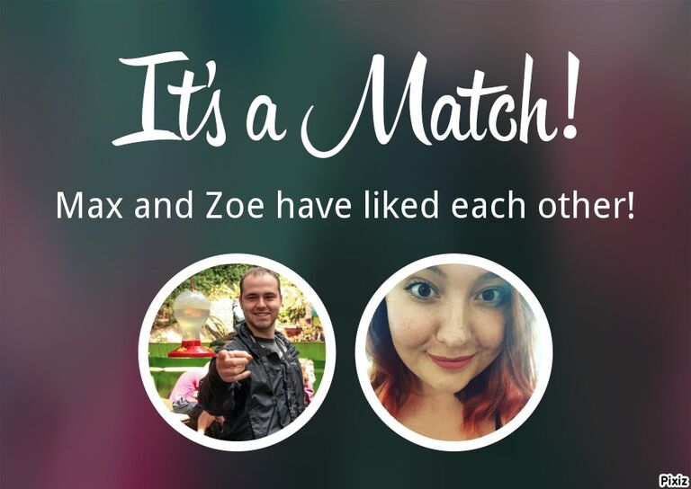 Even though they grew up in the same town, Max and Zoe officially "met" via Tinder. 