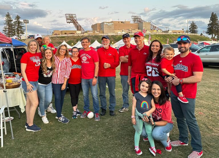 Family Tailgate - Introducing Logan to Fresno State Football! Go Dogs!