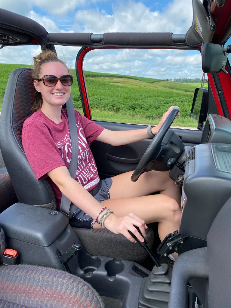 Brady taught me how to drive stick shift!