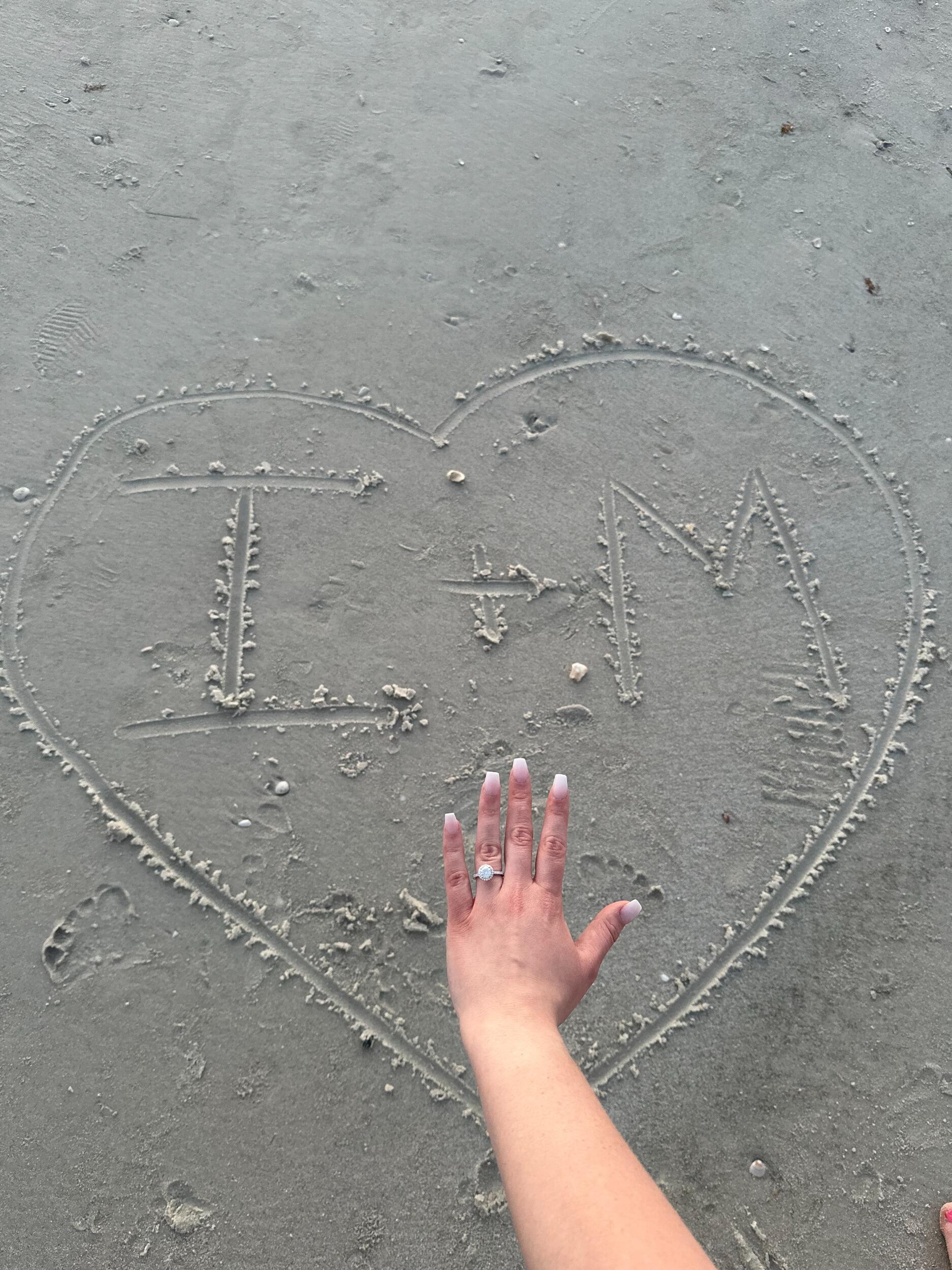 Irik proposed on the beach in Florida during Spring Break!