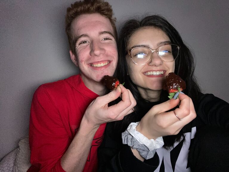 A failed attempt at chocolate covered strawberries for a project