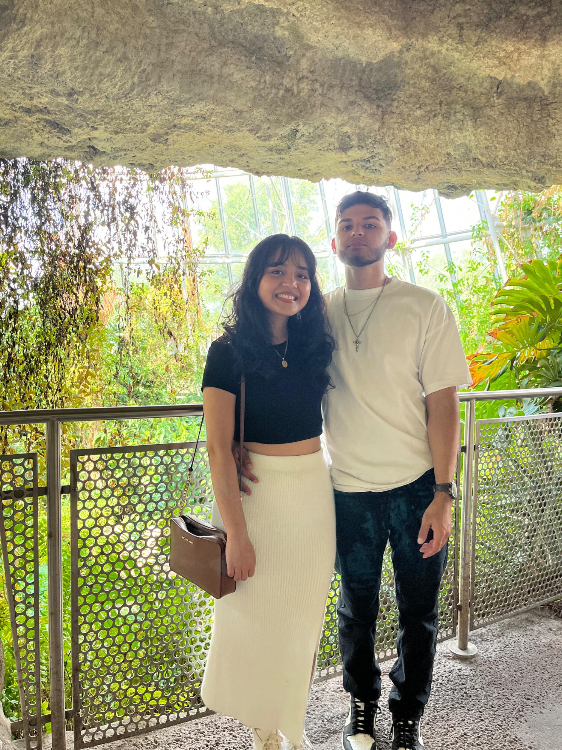 We wore matching outfits without even planning it! This was the day we officially started dating.