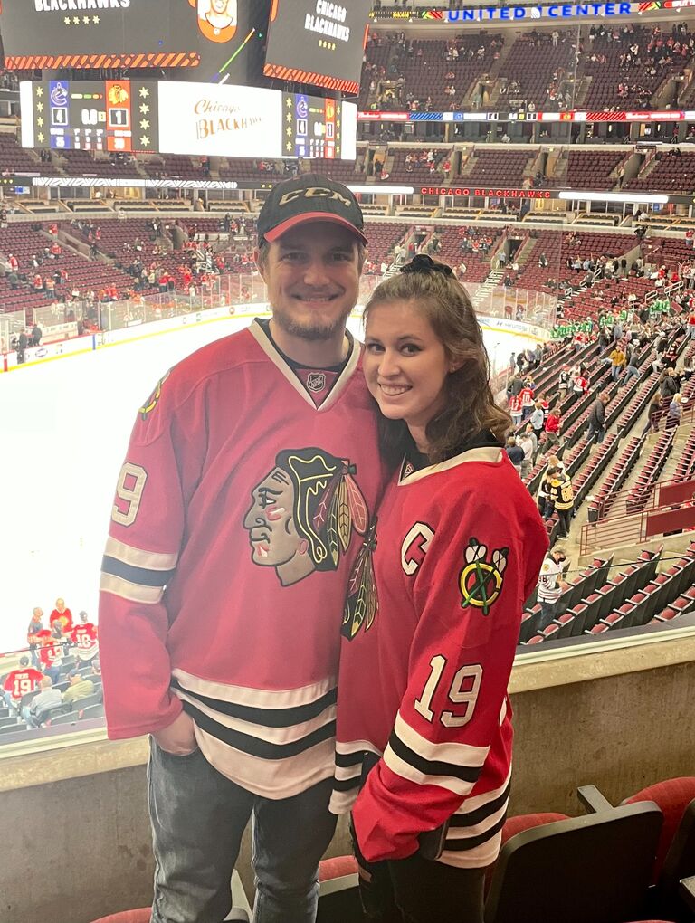 In the midst of adulting, Will picked up coaching hockey, and adds a shared experience for us to bond over. We could now share funny stories about teenagers we mentor at school or on the ice. And while supporting each others passions, we still made many trips to visit each other. Sarah could often be found in the bleachers chatting with the parents of Will's team, even at away tournaments, because she'd take any excuse to see him. And Will could be found helping her grade essays and quizzes, because he knew it could help her relax during their times together.