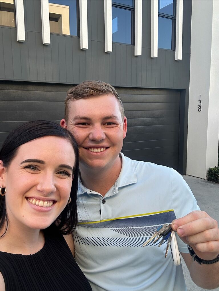 Nicolas and Kiralee officially became homeowners, purchasing their first place together – a townhouse in Richlands, Queensland