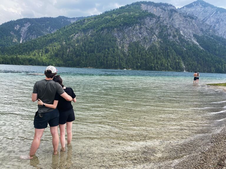 Enjoying a day in the Alps - a different type of nature than their usual hikes!