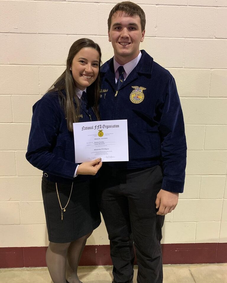 I received my State Degree at the Minnesota State FFA Convention!