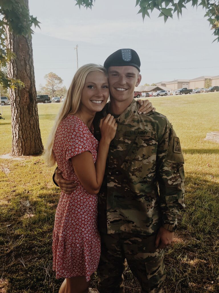 Reunited (for the first time!)! Tristan finishes basic training. We got to try out our penmanship and only were able to communicate via letters for 3 months!