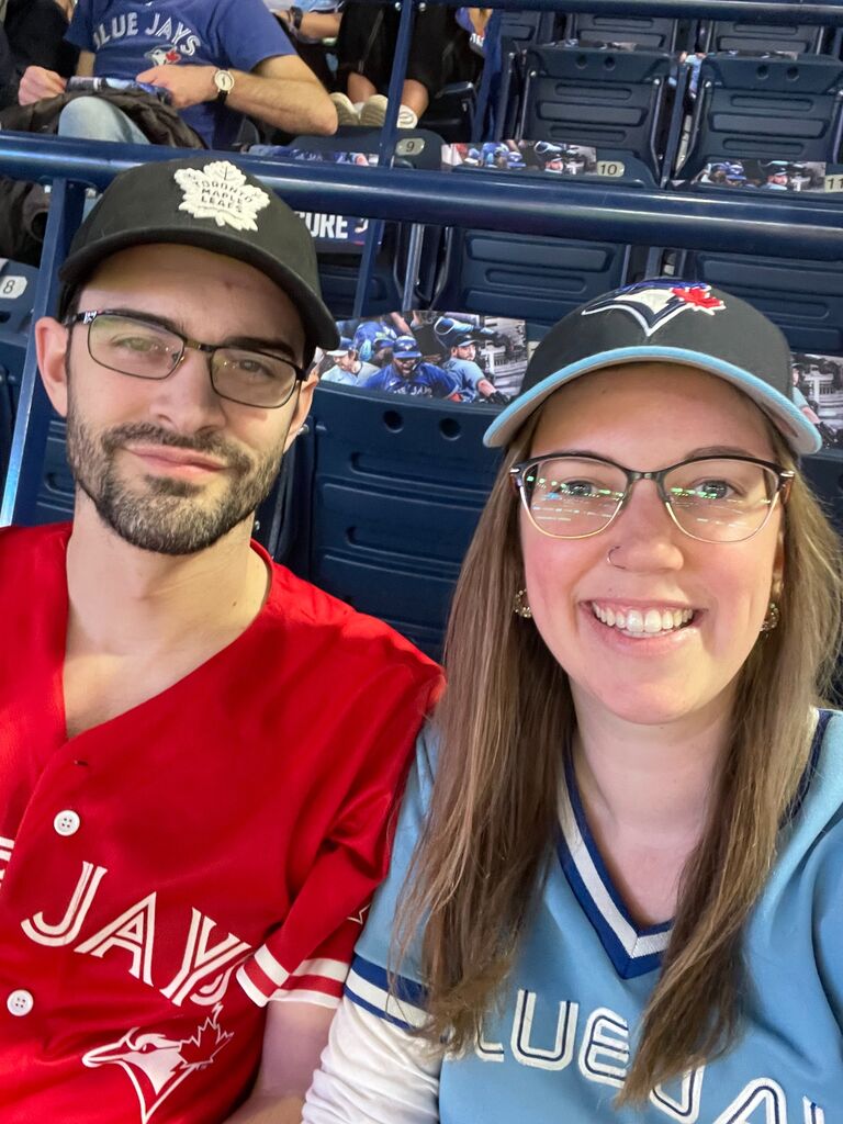 Amanda and Shayne share a love for the Blue Jays and got to attend this year's Home Opener.  They look forward to attending many more games this summer.