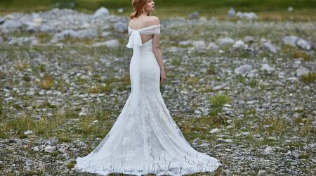 Wedding Dress With Shiny Lace Arlene