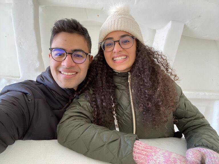 As the visits continued (Mina of course, coincidentally, had rotations in Winnipeg...), the couple discovered activities to enjoy, even in the cold Winnipeg winters. Fun fact: Manitoba is home to the world’s largest snow maze— "A Maze in Corn".