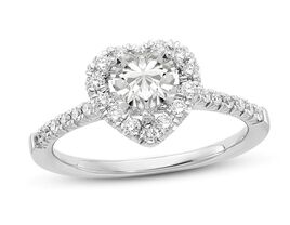 heart shaped engagement ring