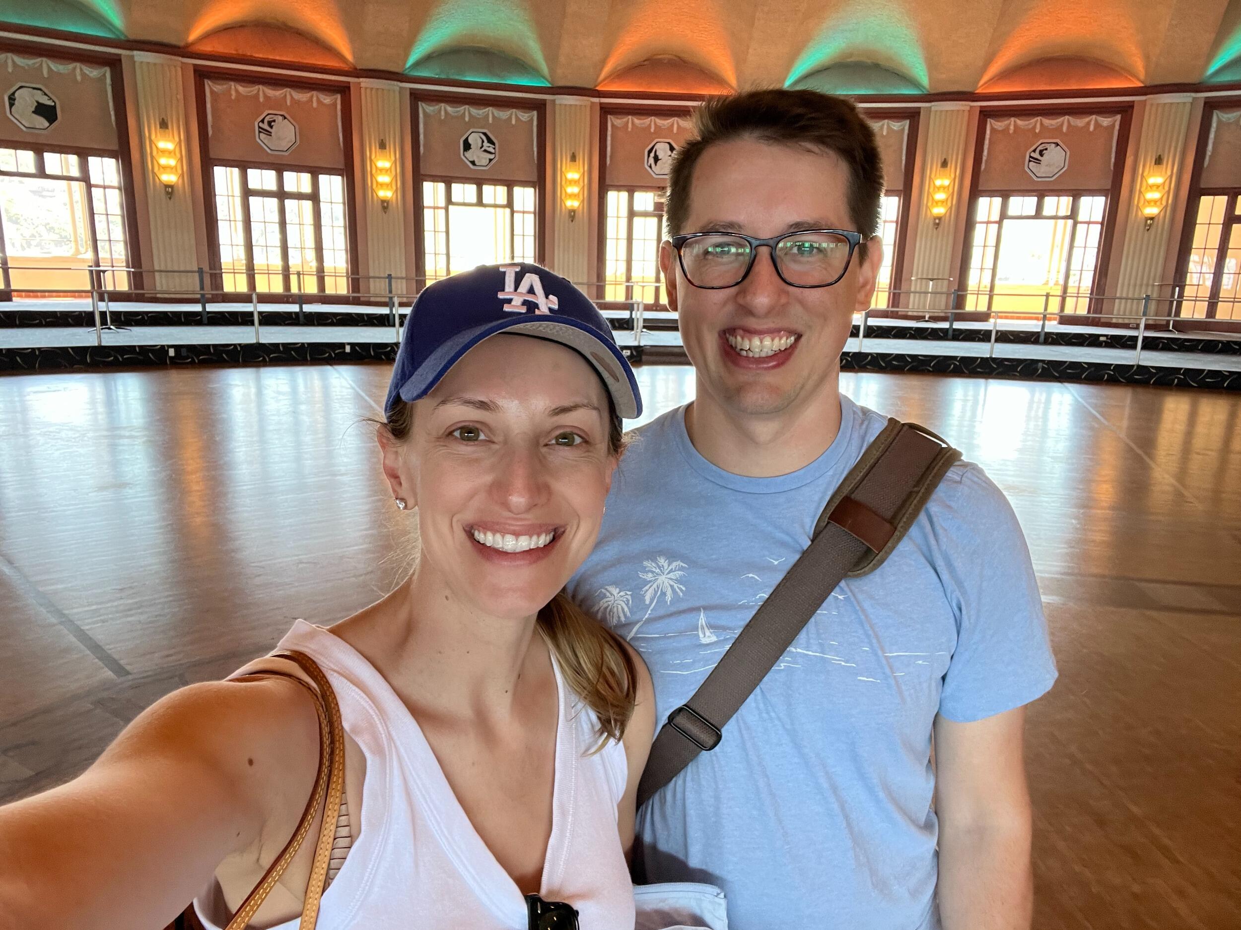 Kirsten and Tyler take a tour of the Catalina Casino and fall in love with it! They talk about how cool it would be if they could have their dream wedding at the Casino someday :)