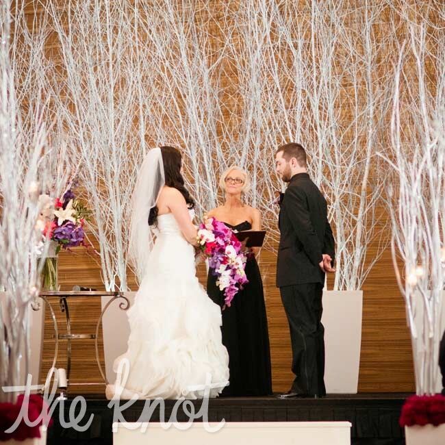 Birch Tree Ceremony Decor